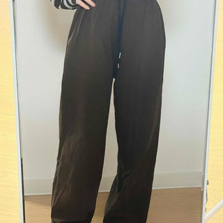 String Pintuck Wide Relaxed Fit Daily Long Pants