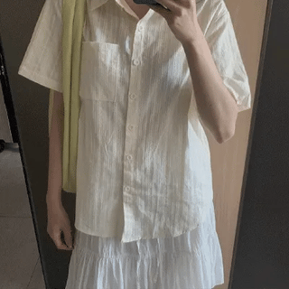 Shaani Wrinkle Short Sleeve Shirt