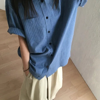 Pig Stripe Short Sleeve Shirt