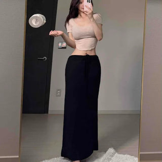 Frill Slim Fit Casual Daily Short Sleeve T-shirt
