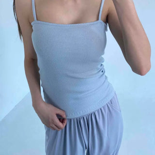 Seha Strap Plain Fitted Slim Fit Daily Sleeveless