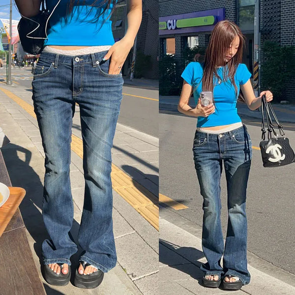 Peps Low Denim Bootcut Pants