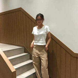 Loose Fit Cargo Pocket Zipper Wide Daily Long Pants