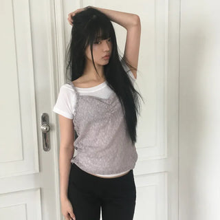 Blem Off-shoulder Short Sleeve T-shirt