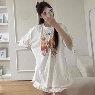 Graphic Oversized Daily Short Sleeve T-shirt