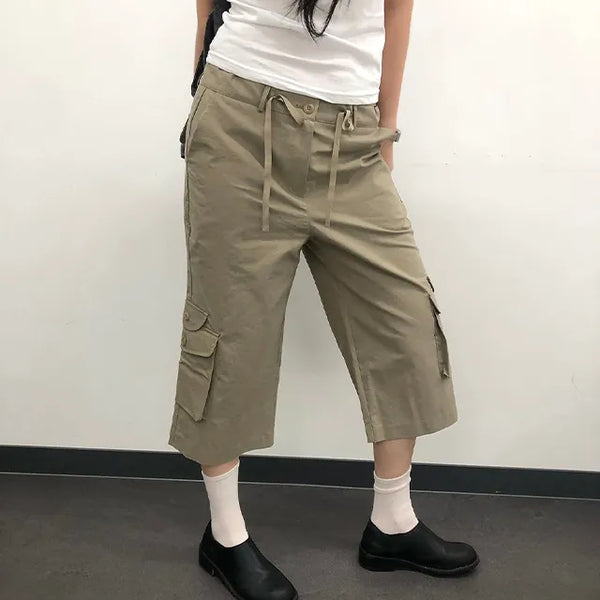 Premium Cargo Capri Pants
