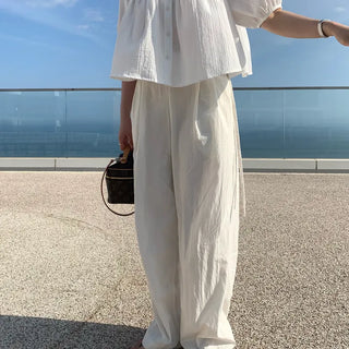 Summer Strap Wide Pants