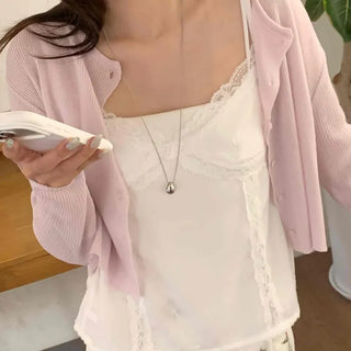 Slim Fit Button Long Sleeve Daily Casual Cardigan