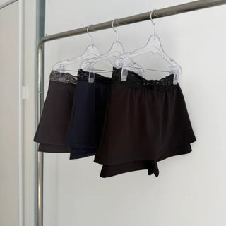Cush Lace Low-Rise Skirt-Pants Skirt-Pants Mini Skirt