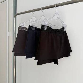 Cush Lace Low-Rise Skirt-Pants Skirt-Pants Mini Skirt