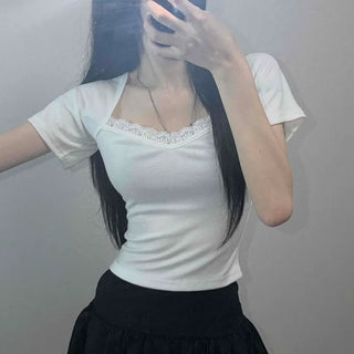 Libby Slim Fit Plain Daily Short Sleeve T-shirt