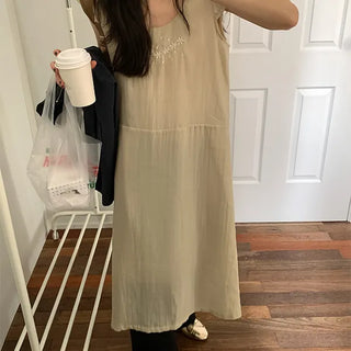 Abigail embroidered long dress