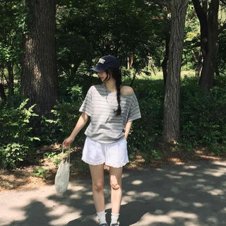 Loose Fit Frill String Daily Shorts