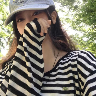 Loose-fit Striped Casual Long Sleeve