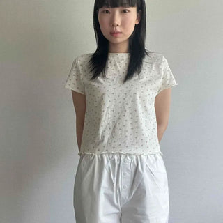 Flower Loose Fit Daily Casual Short Sleeve T-shirt