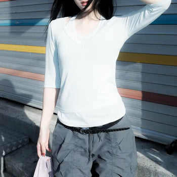 halter layered midi t (2c)