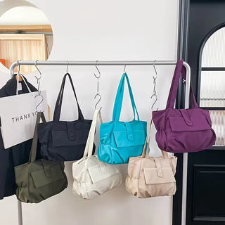 Daily Vivid Shoulder Bag  / Merchant Bag Large Capacity Tote Bag Nylon Bag Mint Mint Bag Cotton Bag Y2K Vintage