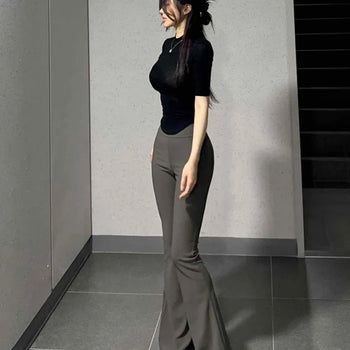 Slim Fit Plain Daily Modern Short Sleeve T-shirt