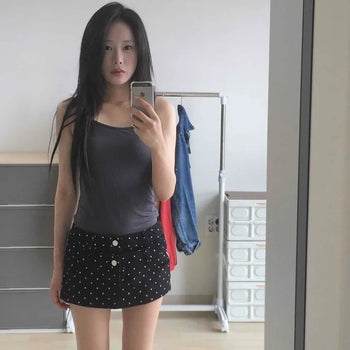 Dot Zipper Daily Shorts