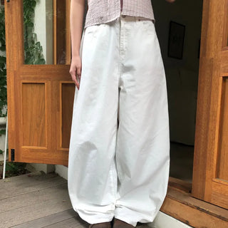 Colf Back Elastic Wide Pants