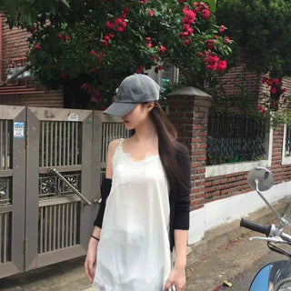 LeCha Slim Fit Plain Open-Face Daily Long Sleeve Cardigan