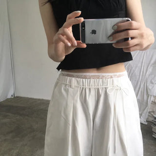 Lace sagging pants