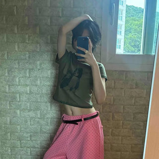 Loose Fit Graphic Daily Short Sleeve T-shirt