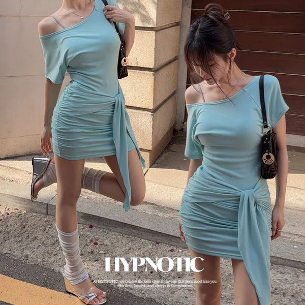 [MADE: In-house Production] Over Wrap Dress