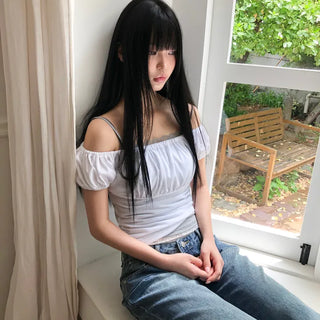 Epon Off-Shoulder Short Sleeve T-shirt