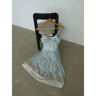 Mint Blossom Lace Dress