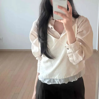 Strap Frill Wrap Plain Daily Sleeveless