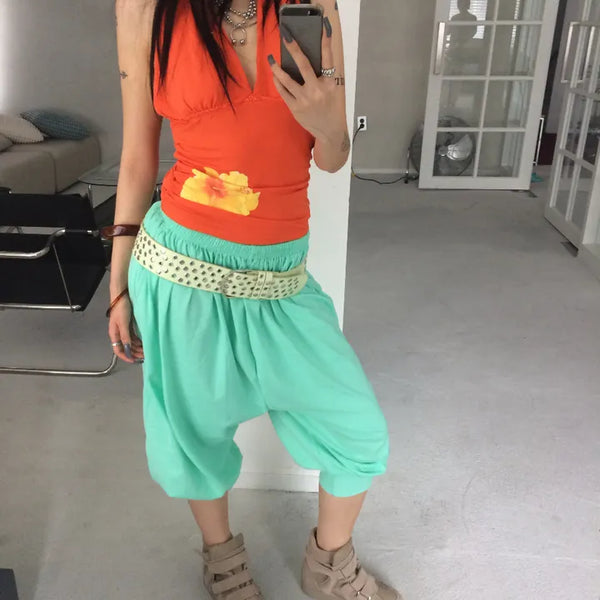 SUNSET FLOWER Halterneck Sleeveless
