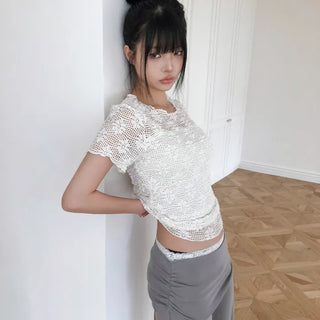Marmon Crochet Short Sleeve T-shirt