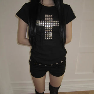 Kuon Metallic Short Sleeve T-shirt