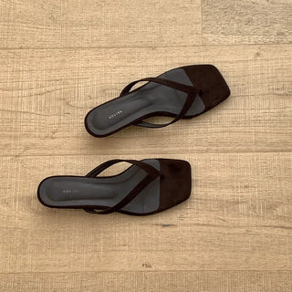 Topper sandal heels