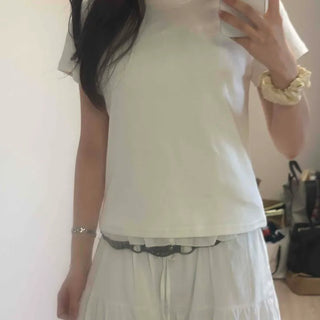 Plain Loose Fit Boxy Short Sleeve T-shirt