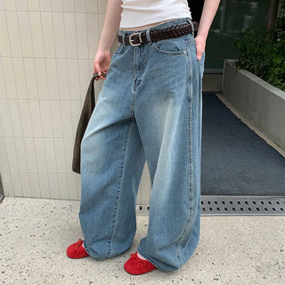Kor Balloon Denim Summer Wide Pants