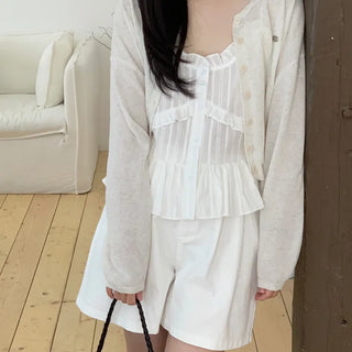 Avant-garde Soft Linen Summer Long Sleeve Cardigan