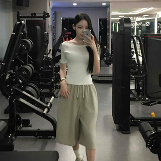 Slim Fit Fitted Plain Short Sleeve T-shirt