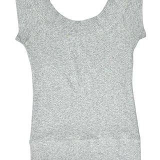 Ribbed Off-Shoulder Round T-Shirt