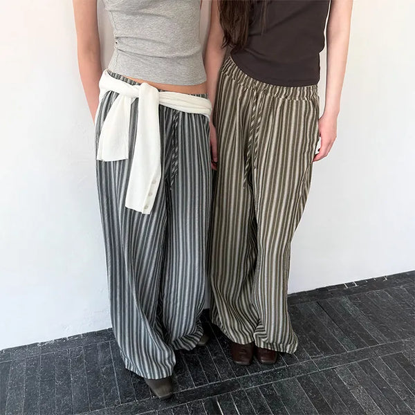 Radi Stripe Summer Two-way Pants