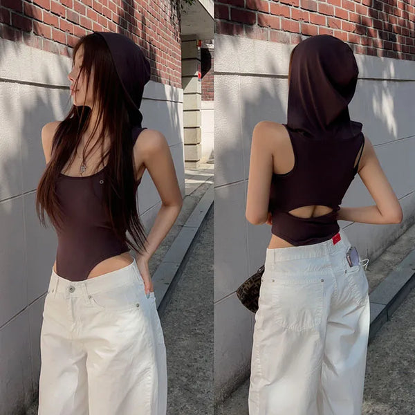 Hudein Snap Bodysuit Sleeveless