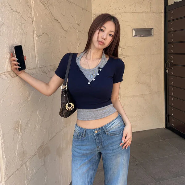Vaito Layered Color Block T-shirt