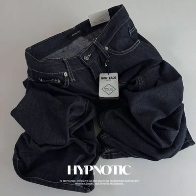 [MADE: In-house Production] Non-Faded Mint Denim Wide Pants