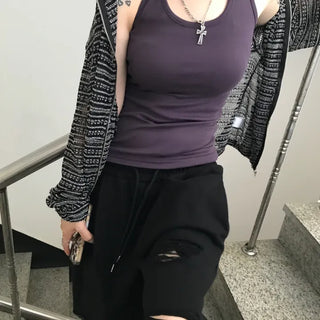 Buddy Layered Halter Long Sleeveless Top (3 colors)