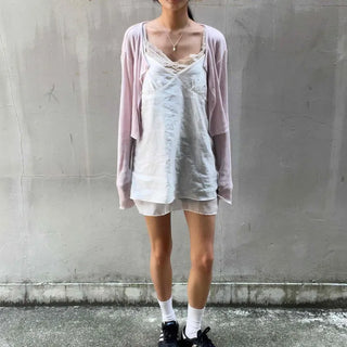 Strapped Plain A-line Sleeveless Loose Fit Mini Dress