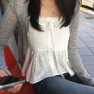 Pure Lace Pintuck Blouse 1 color