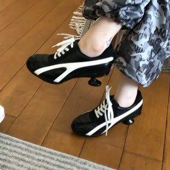 Sports Middle Heels Sneakers