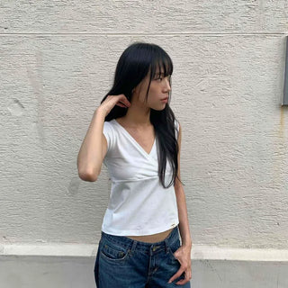 Regular Fit Plain Daily Casual Sleeveless