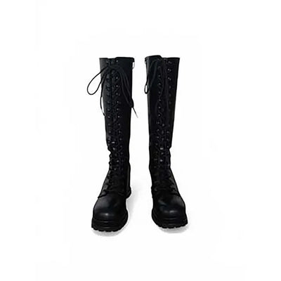 Rock Chic Lace-up Long Boots